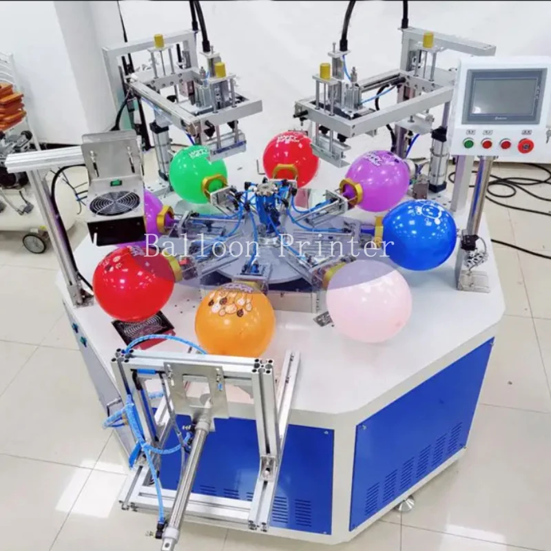 Automatic balloon printer 2 color latex balloon screen printing machine silk printing equipment for balloons