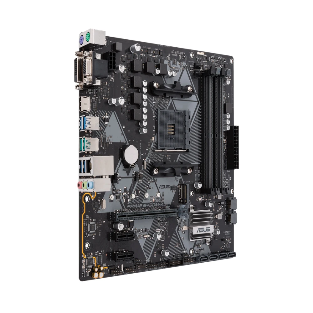 PRIME B450M-A Motherboard AMD B450 AM4 Socket Support Ryzen 5 5600X 5600 7 5800X3D 3 3300X 9 5900X CPU DDR4 M.2 HDMI mATX view 4