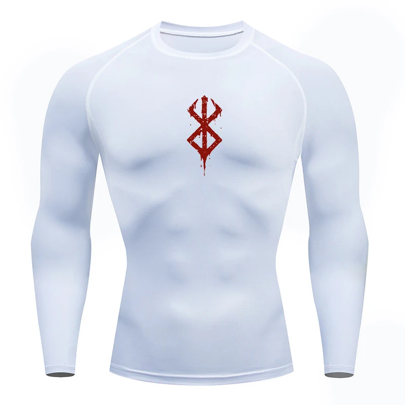 Men Running T-shirt Compression Long Sleeves Sport Tees Top Gym Fitness Sweatshirt Men Jogging Tracksuit Athletic Shirt Clothing image 3