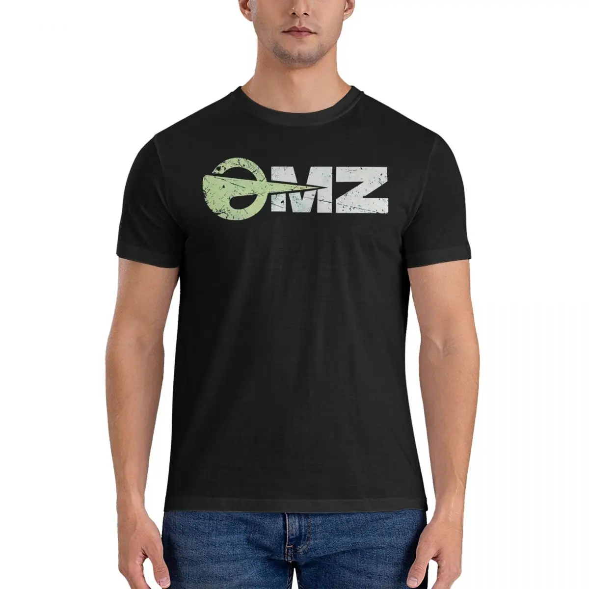 OMZ Vintage German Motorcycle T Shirts Men's 100% Cotton Funny T-Shirt Round Neck MZ Moto Tee Shirt Short Sleeve Clothes Summer