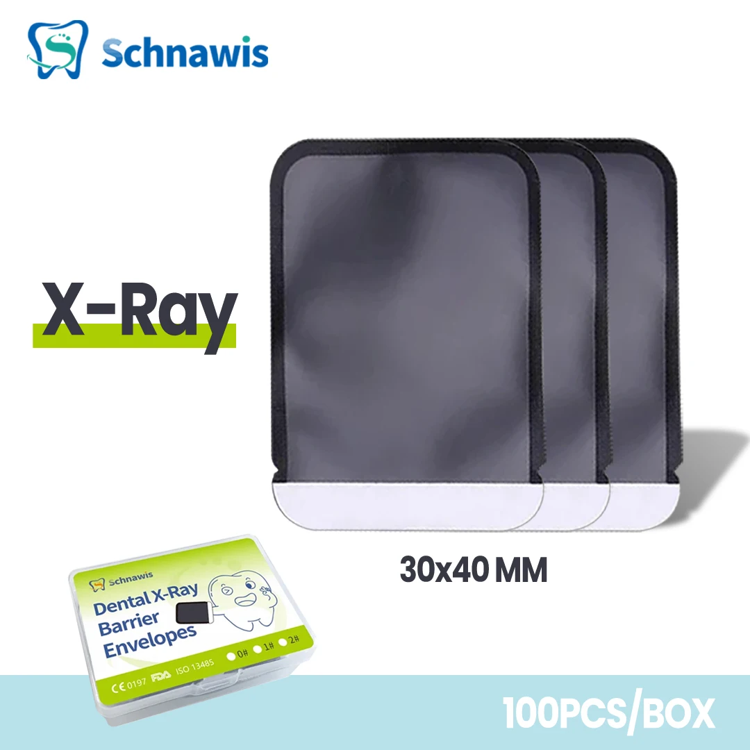 100Pcs/box Dental X-Ray ScanX Barrier Envelopes Suitable For 30x40 MM Teeth Piece Dentist Tool