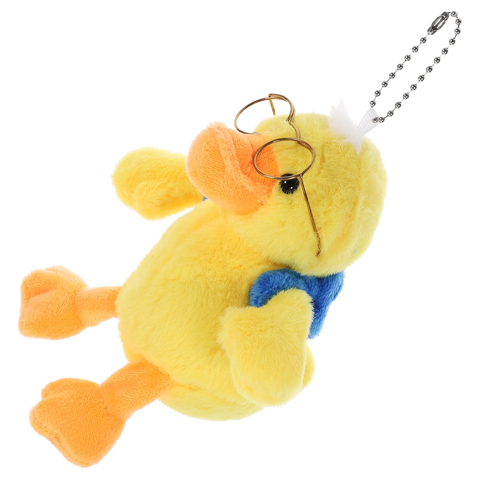 Duck Plush Key Chain Cute Pendant Glasses Car Hanging Decors Keychain Stuffed Ornament Cartoon