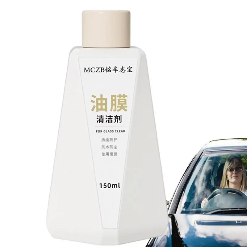 

Car Glass Oil Window Cleaner Auto Glass Cleaner 150ml Auto Glass Polish Oil Remover Glass Stripper Water Stains Remover Quickly