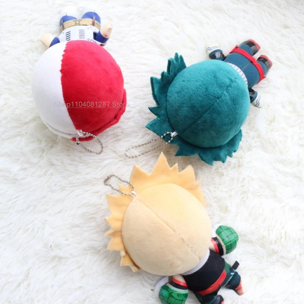 Anime My Hero Academia Cosplay Accessories Midoriya Izuku Bakugou Katsuki Todoroki Plush Keychain Figure Christmas Pendant Props