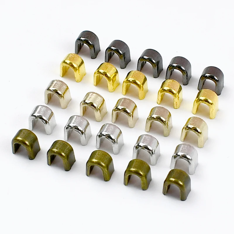 50-200g 3# 5# 8# 10# U-shaped Zipper Stopper Non-slip End Lock Zip Top Stop Bottom Repair Kits DIY Sewing Hardware Accessories