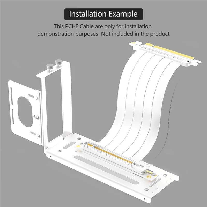 

Vertical GPU Mount Bracket, 2 Slots Graphics Card Steering Holder With Hardware, EGPU Dock, External GPU Docking Station