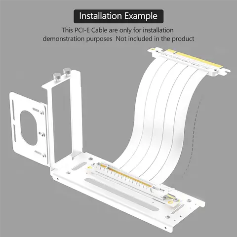 Vertical GPU Mount Bracket, 2 Slots Graphics Card Steering Holder With Hardware, EGPU Dock, External GPU Docking Station
