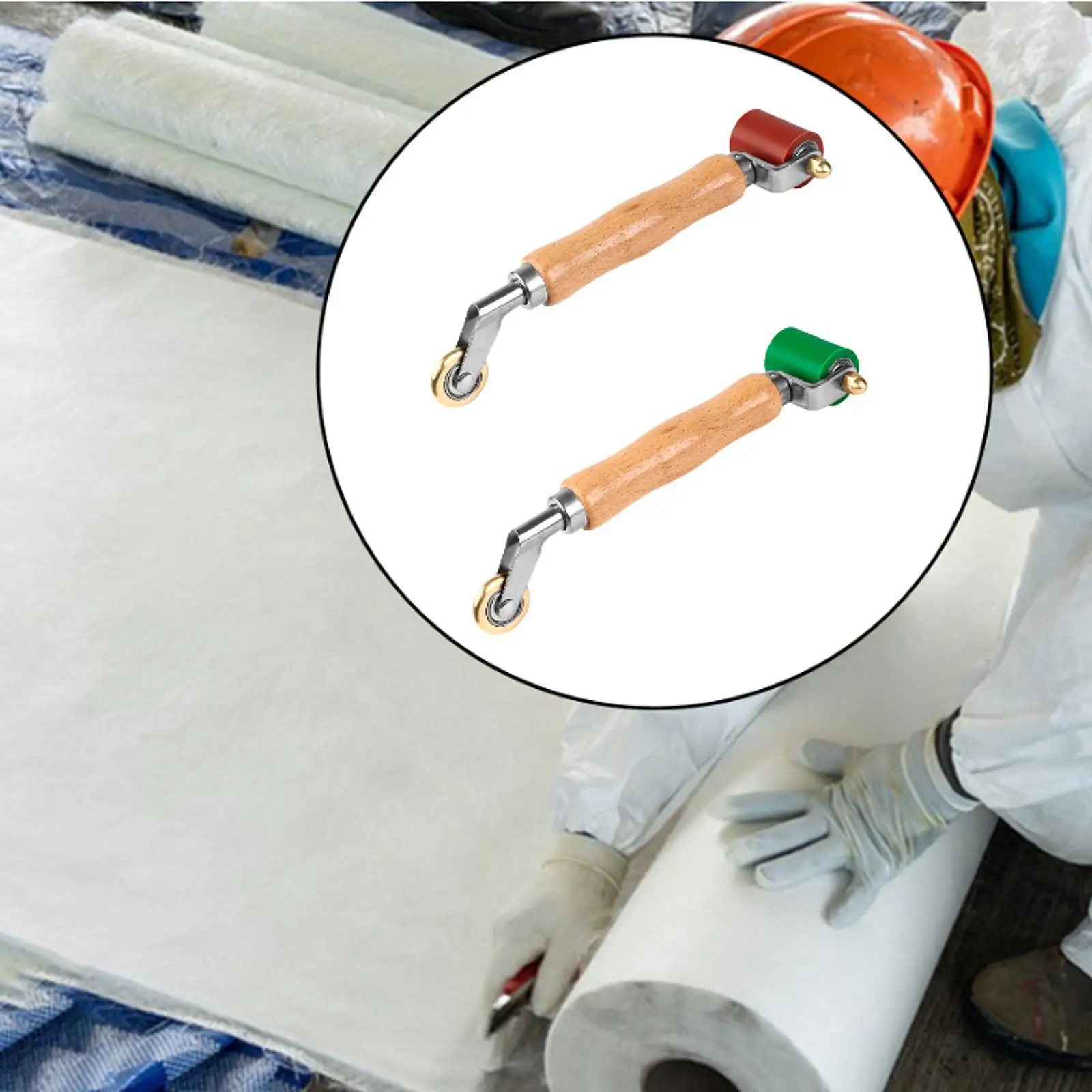 

Seam Roller Handheld Easy to Use Premium Professional Wallpaper Smoothing Tool for Woodworking Flooring PVC Roofing Tape