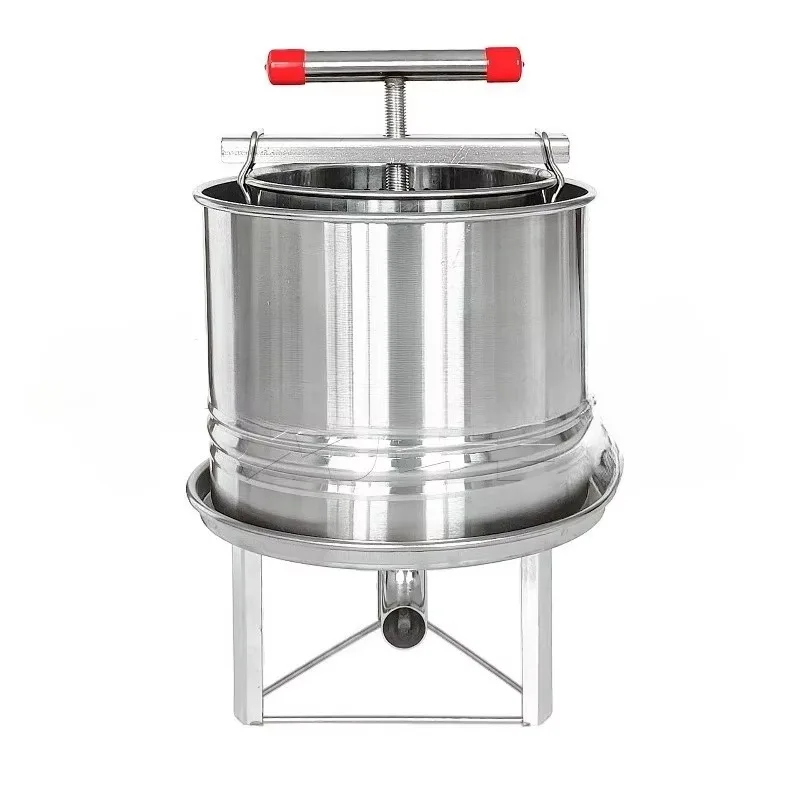 Stainless Steel Manual Honey Press & Beeswax Press Machine Commercial Mini Fruit and Vegetable Juicing Equipment