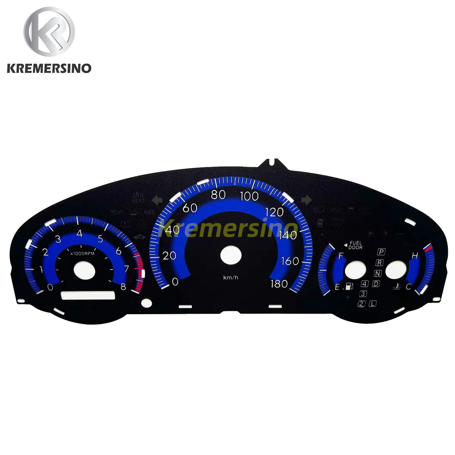 Cluster Overlay Dashboard Sticker for Toyota Sienna Instrument Panel Trim Sticker