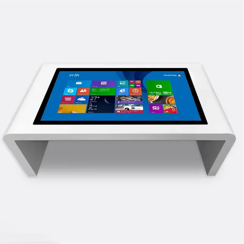 Wholesale 43 Inch All-in-one Information HD LCD Panel Capacitive Multi Touch Smart Interactive Coffee Game Touch Screen Table