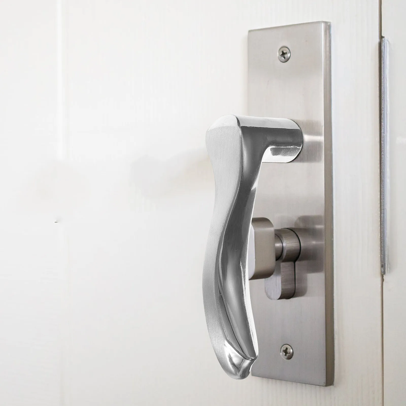 

Stainless Steel Door Handle Bedroom Bathroom Replacement Right Facing Knob Square Head Connector Pantry Door Knob