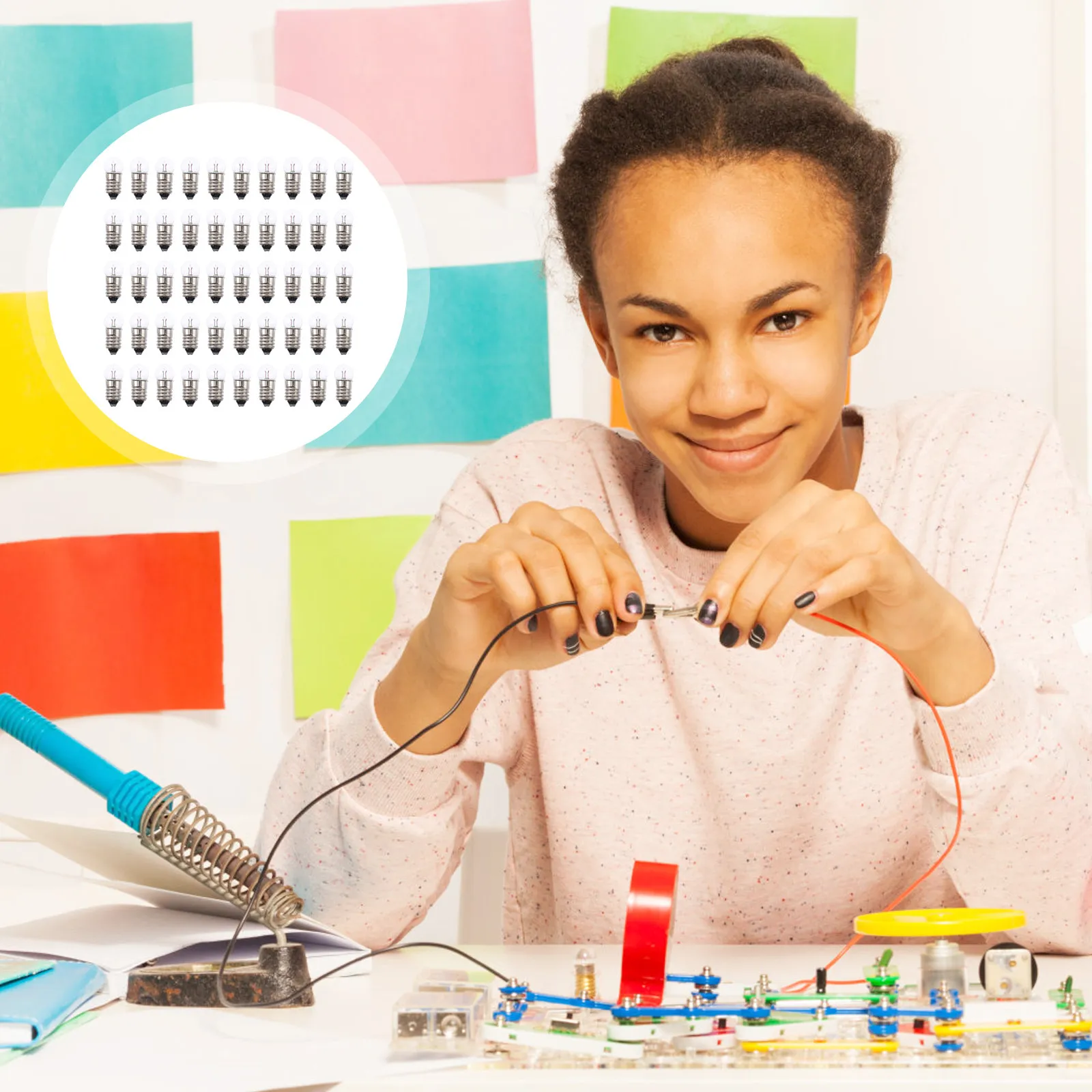 50-lampadas-mini-redondas-de-38v-ideais-para-experimentos-cientificos-escolares-laboratorio-de-fisica-e-kits-eletricos