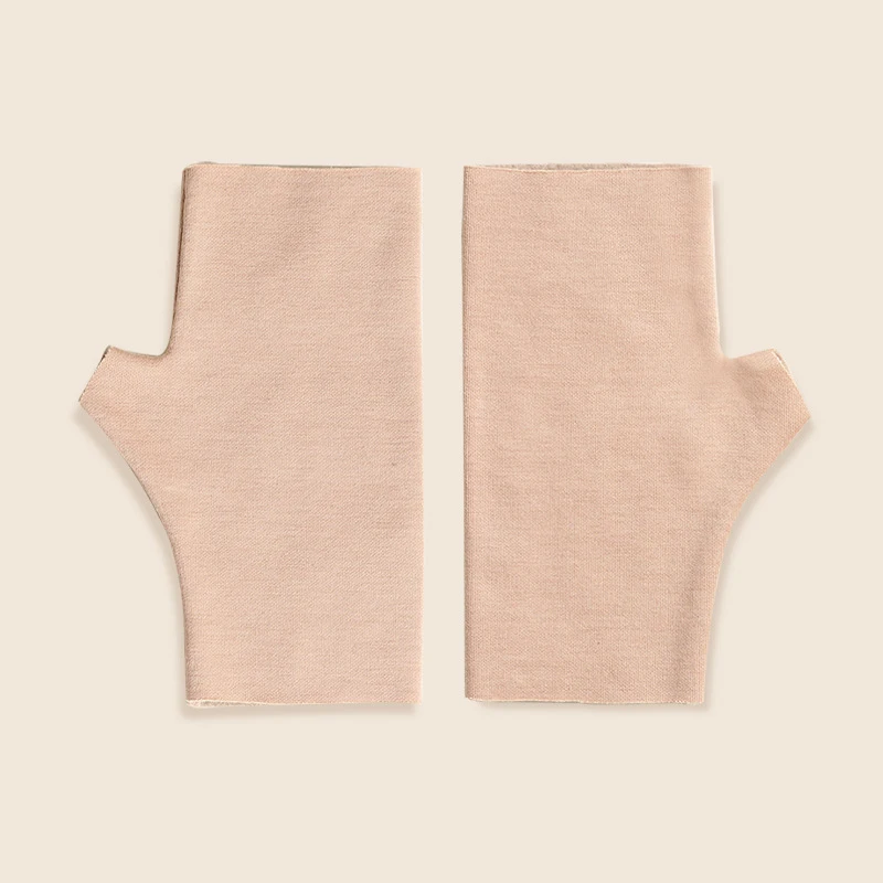 Winsleter-Suede 100%Real Silk Gloves, Unisex Driving Keep Warm, Touchable Screen Fingerless Gloves, 2025 Autumn Winter A57201CC