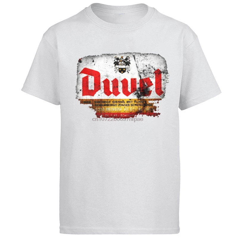 Duvel Beer Fashion Graficzne koszulki Bawełniane koszulki oversize z krótkim rękawem Letnie koszulki Topy Nowe koszule i koszulki Odzież męska