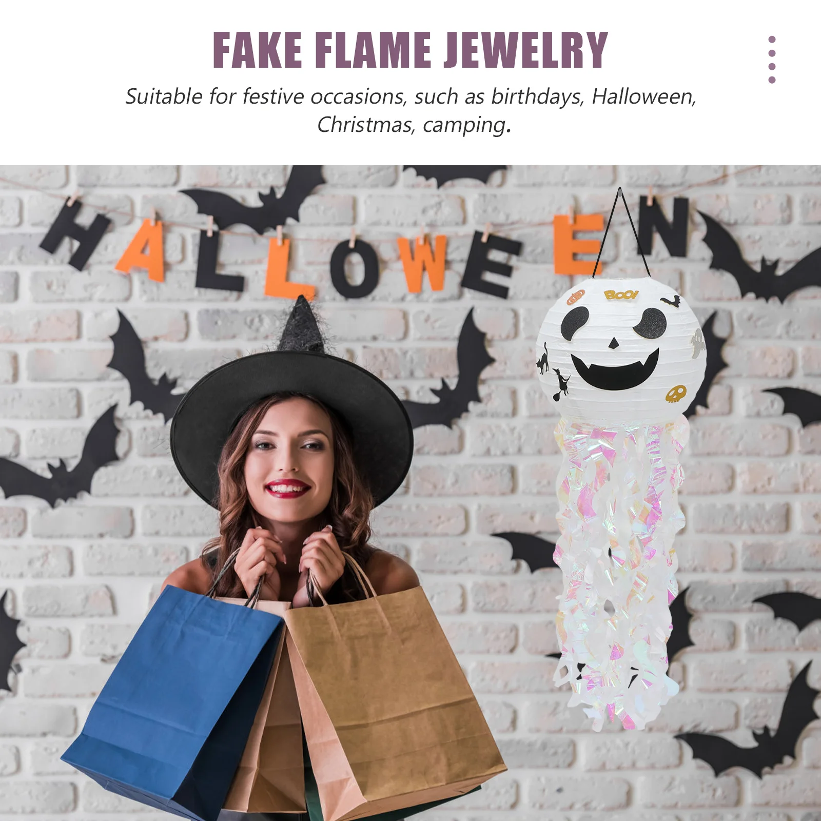 

3Pcs Halloween Pumpkin Pendant Decorative Door Hanging Party Adornment Safe Cloth Festive Atmosphere Trick Prop