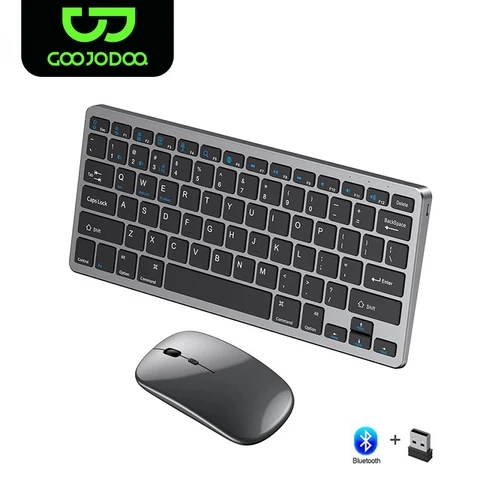Imagen 1 del producto Teclado inalámbrico Bluetooth 5,0 y 2,4G Mini teclado Multimedia bluetooth para ordenador portátil PC TV iPad Macbook Android iPad teclado