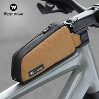 WEST BIKING Bicycle Top Tube Bag 1L Portable Cycling Front Frame Triangle Bag Lightweight Bike Bag MTB Road Bike Accessories