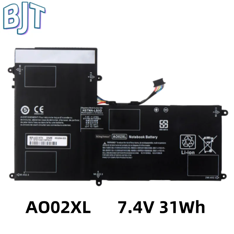 7.4V 31Wh New Laptop Battery AO02XL For HP ElitePad 1000 G2 HSTNN-LB5O HSTNN-UB5O 728250-1C1 728558-005 728250-421