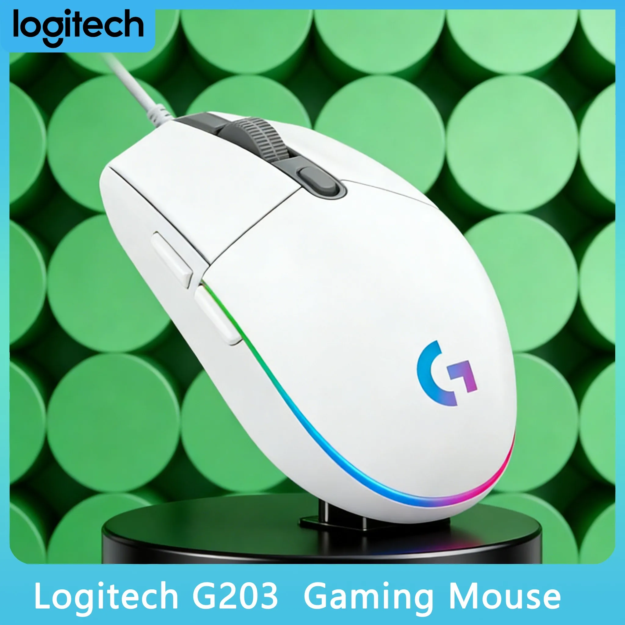 

Logitech G203 Mouse with Logitech G HUB Full Customization