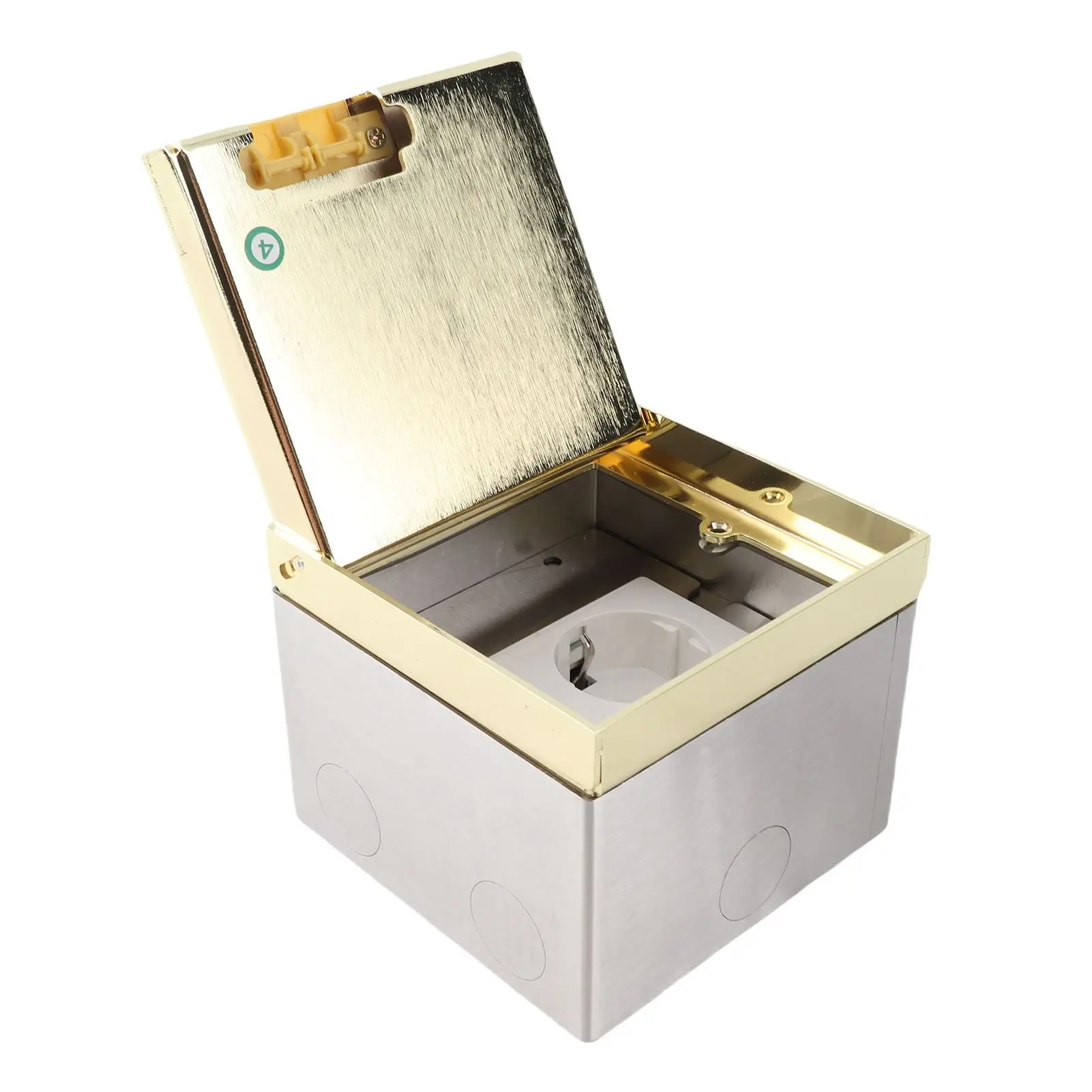 

Встраиваемая напольная розетка с 2 контактами и USB-портом, из нержавеющей стали, 4000 Вт, золотая, комплект для скрытой установки