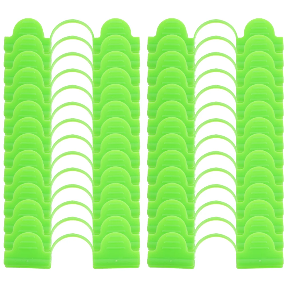 50pcs Greenhouse Accessories Windproof Clips Double Headed Plastic Fixing Clamps Garden Film Secure Easy Installation Durability