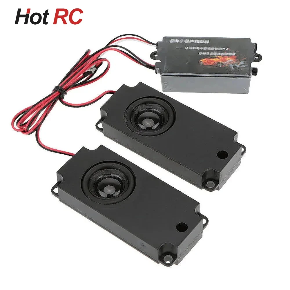 

RC Car Second Generation Cool Throttle Linkage Groups Engine Sound Simulator With 2 Speakers for RC Sports Car Model Part