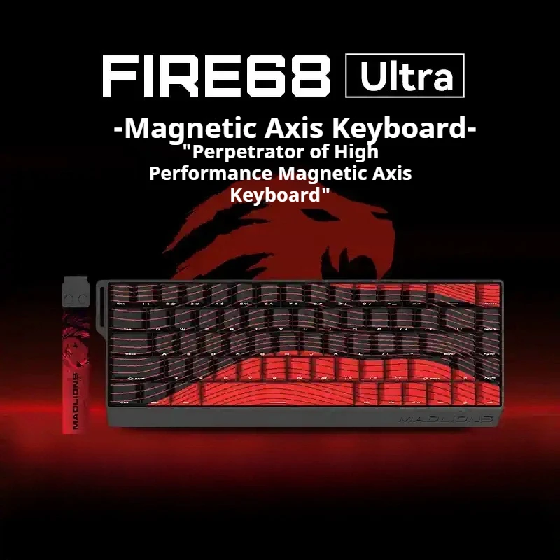 Hot Fire68ultra Esports Magnetic Axis Keyboard Full Key Hot Swap Quick Trigger Simplified Keyboard Arrangement Birthday Present