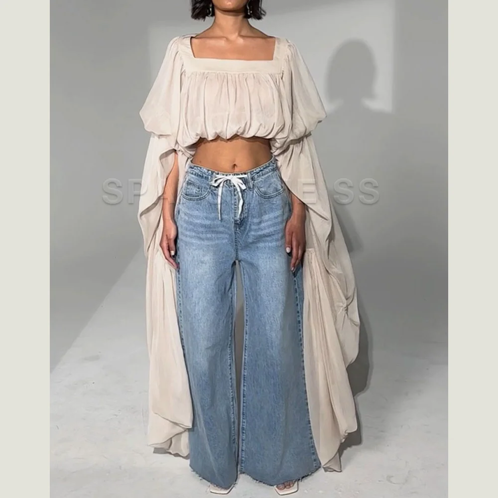 Haut court en mousseline pour  - Crop Top Women avis et prix
