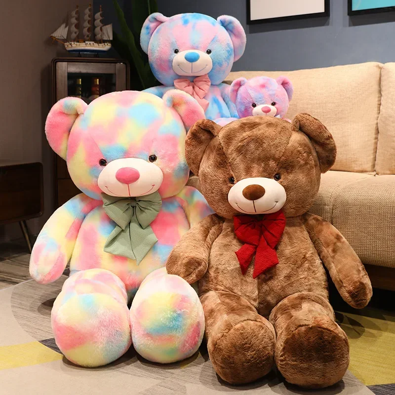 High Quality Giant American Bear Plush Doll Soft Animal Colorful Teddy Bear Stuffed Toys Kids Valentine Lover Birthday Gift