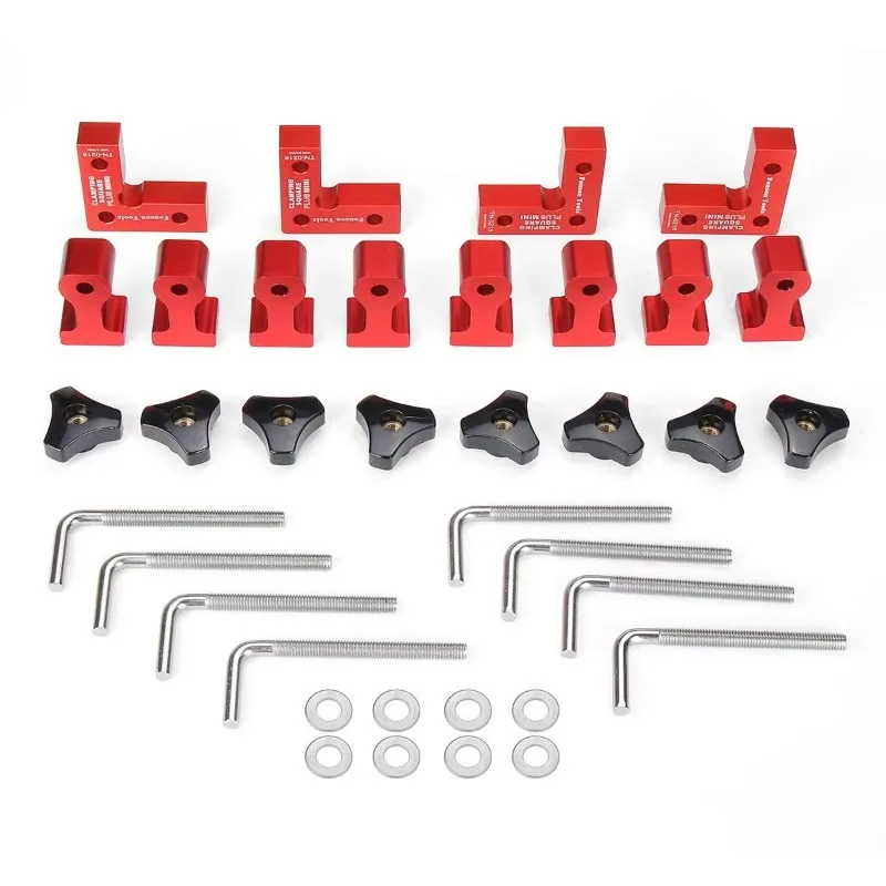 4 Set Mini Woodworking Right Angle Positioning Clamp 90 Degree Precision Clamping Square Carpenter Square