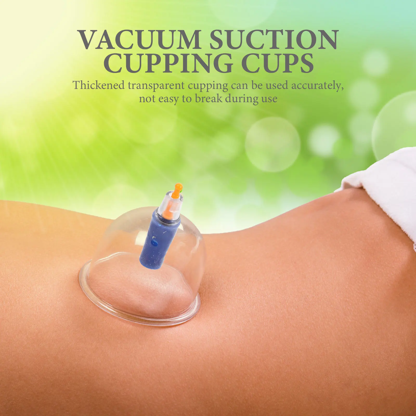 

12 Vacuum Cupping Suction Cups Thickened Transparent Massage Tool Home Beauty Salon Facial Household Back Massager