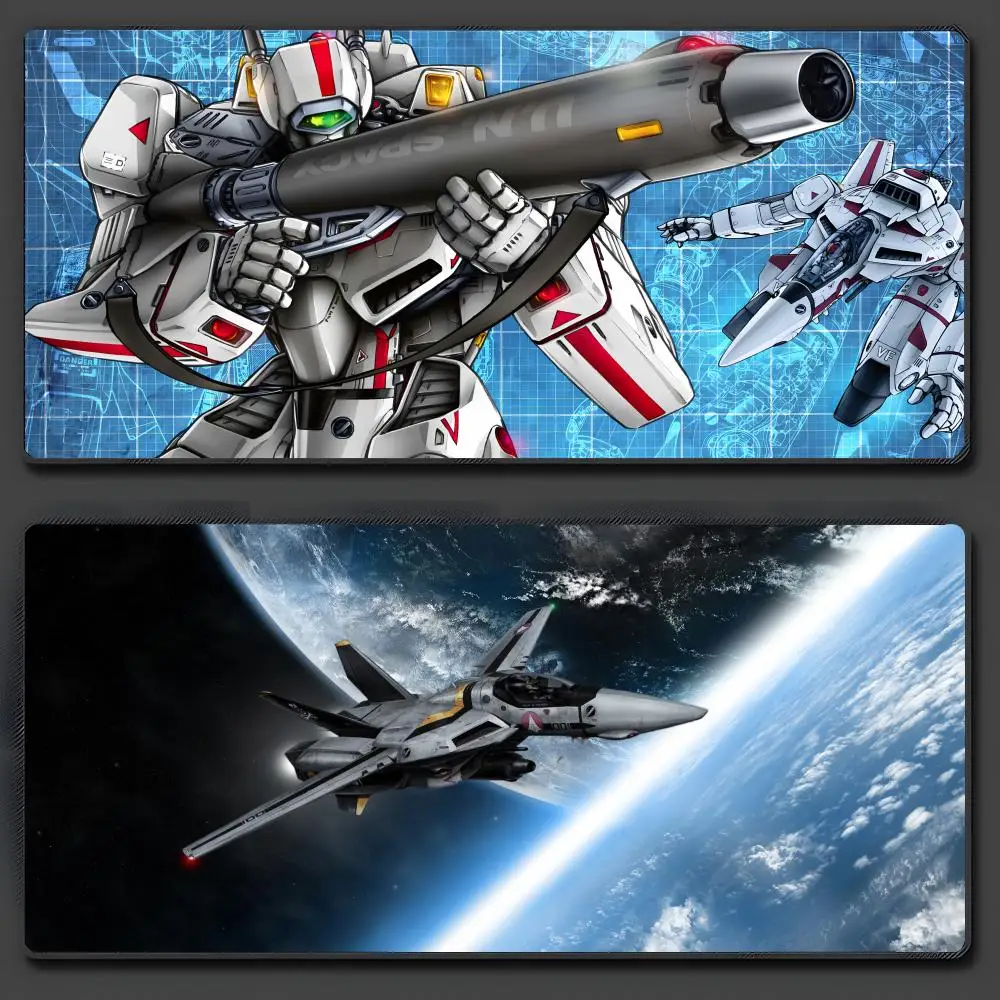 Alfombrilla de ratón Robotech, alfombrilla de ratón grande antideslizante de goma para juegos, alfombrilla de escritorio duradera con borde de costura gruesa, adecuada para oficina y juegos