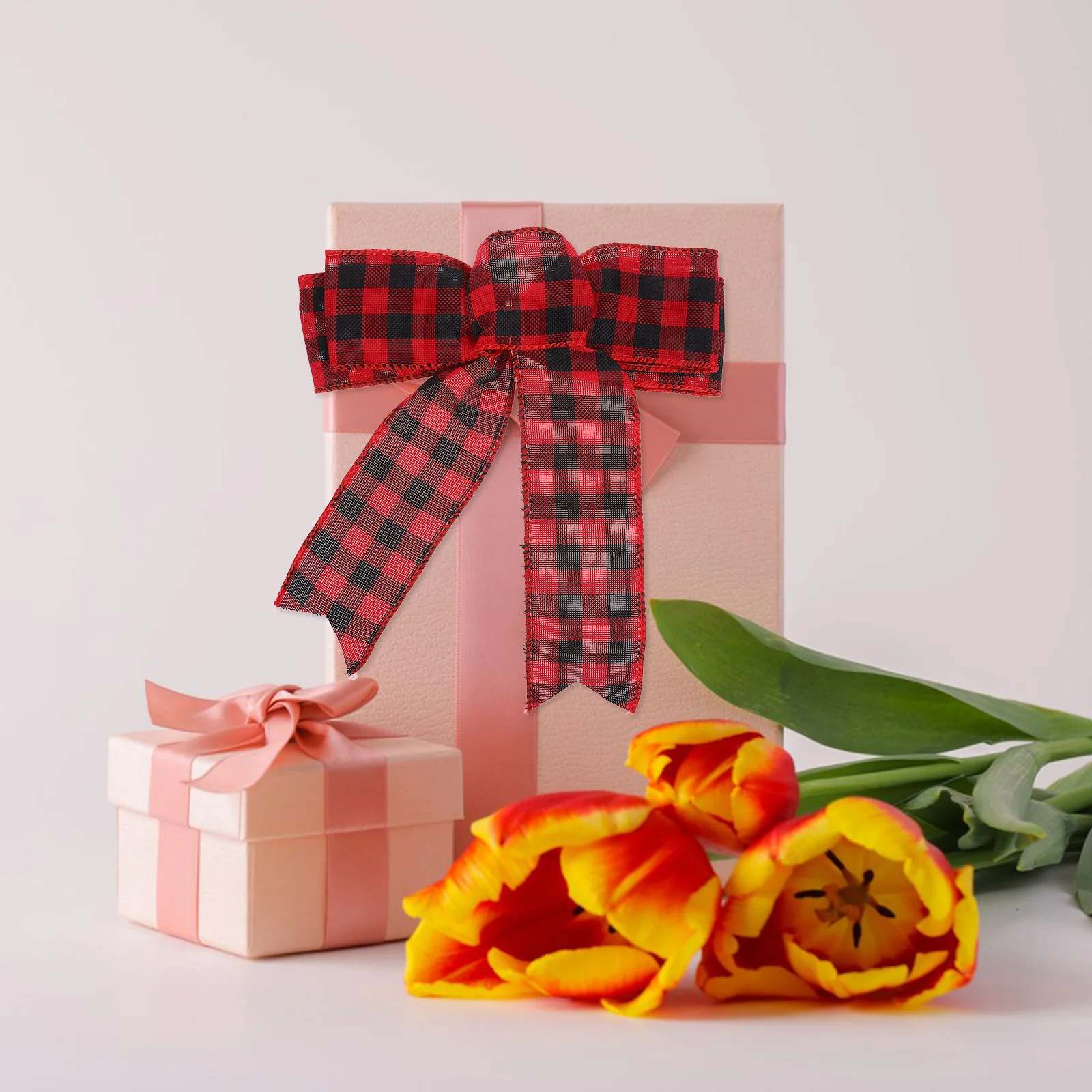 

2Pcs Xmas Bowknot Large Bow for Christmas Tree Wreath Party Holiday Decoration Xmas Bowknot Christmas Tree Topper Bow