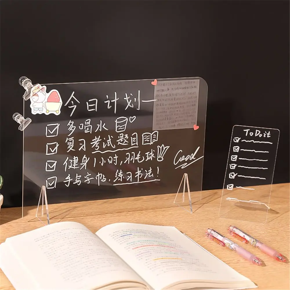 Desktop Erasable Message Boar Acrylic Message Board Whiteboard Pen Writing Note