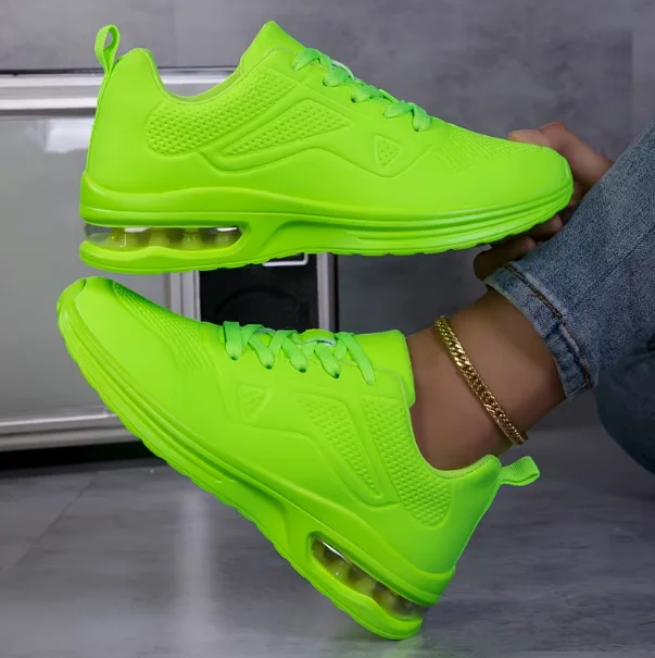 Damen-Laufschuhe mit Luftpolsterung, Leichte, Weiche, Stoßdämpfende, Stylische und Vielseitige Sneaker für Outdoor-Sport und Alltag – Detail 5