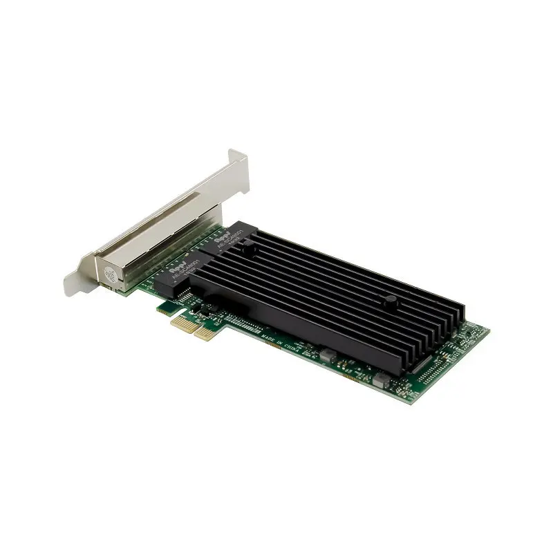 Placa de rede Gigabit PCIE, Desktop de servidor 4 portas, 82576 T4, sem aplicativo de disco, chassi pequeno, roteador macio