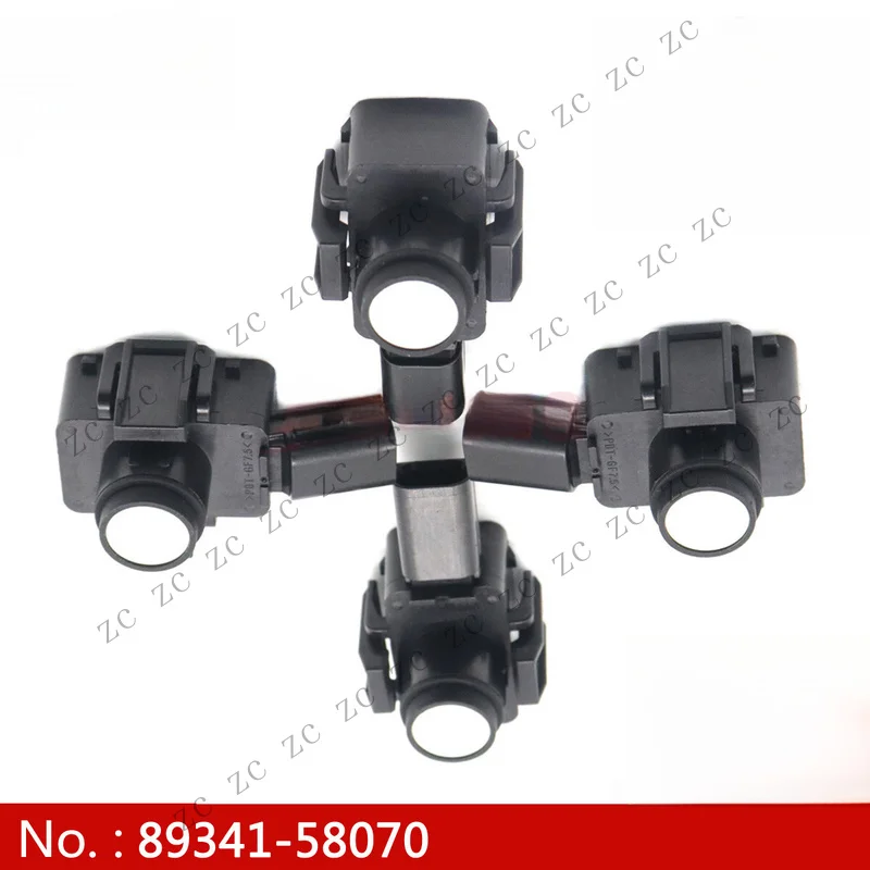 S+ 4x New Bumper Ultrasonic Parking Sensor 89341-58070 for Toyota Prius Prime 16-18
