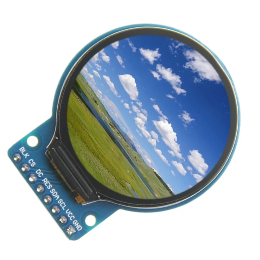 IPS Round Display Module 1.28 240x240 Resolution For SPI Interface for STM32 C51 Projects Embedded System Integration