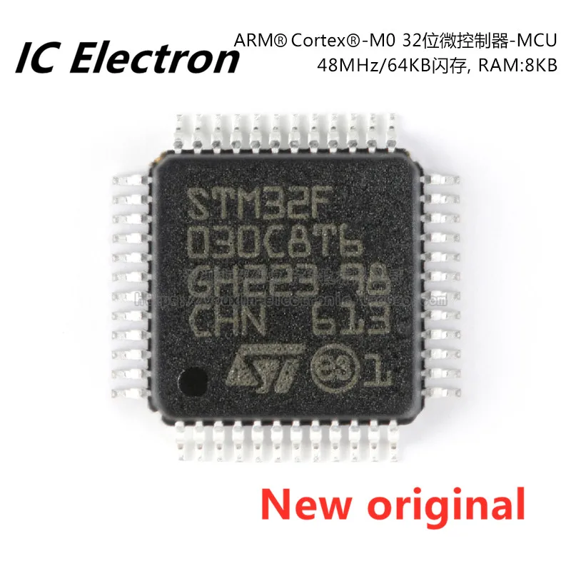 

10PCS/lot New original STM32F030C8T6 LQFP - 48 ARM architecture (M0 32-bit microcontroller - MCU