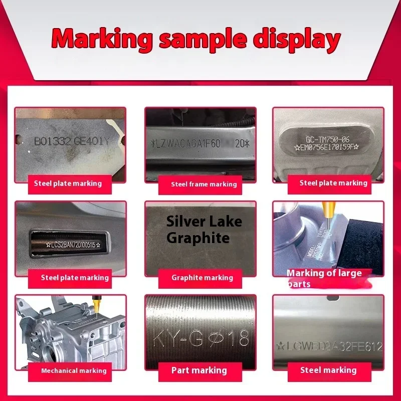 Portable Metal Pneumatic Dot Peen Marking Machine For VIN Code(100*20mm) Frame Chassis Number 220V/110V