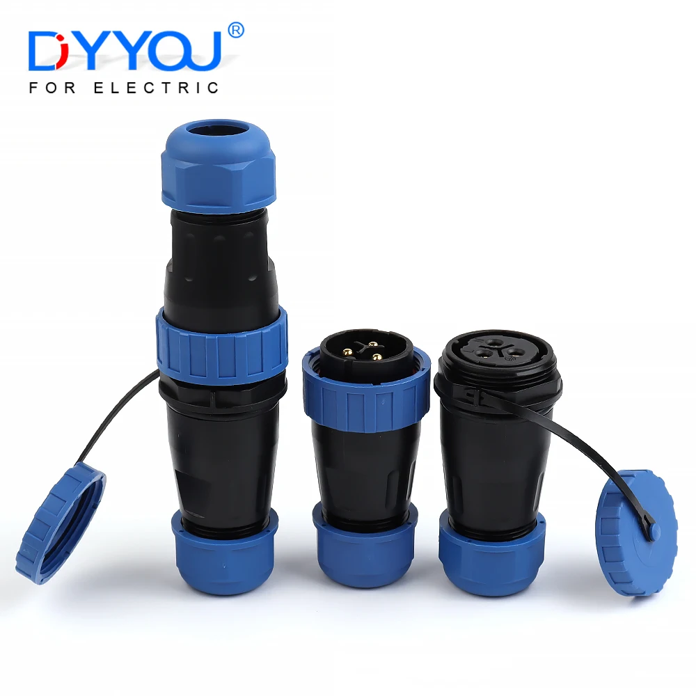 

LP28/SP28 Docking Type IP68 Outdoor Waterproof Connector Socket Plug Solderless Aviation Cable Screw Wiring Male Female 2/3/4Pin