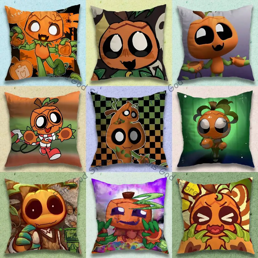 D-Dandy Game G-Gourdy Pillow Case Square Double-Sided Printing Short Plush Sofa Cushion Cover Bedroom Office Sofa Gifes