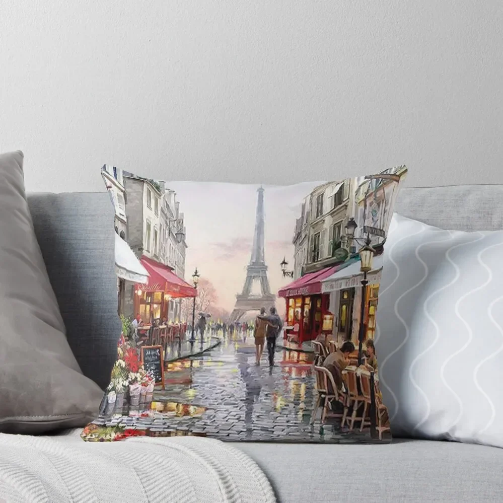 

Paris Landscape Throw Pillow christmas cushions covers Anime ornamental pillows pillow