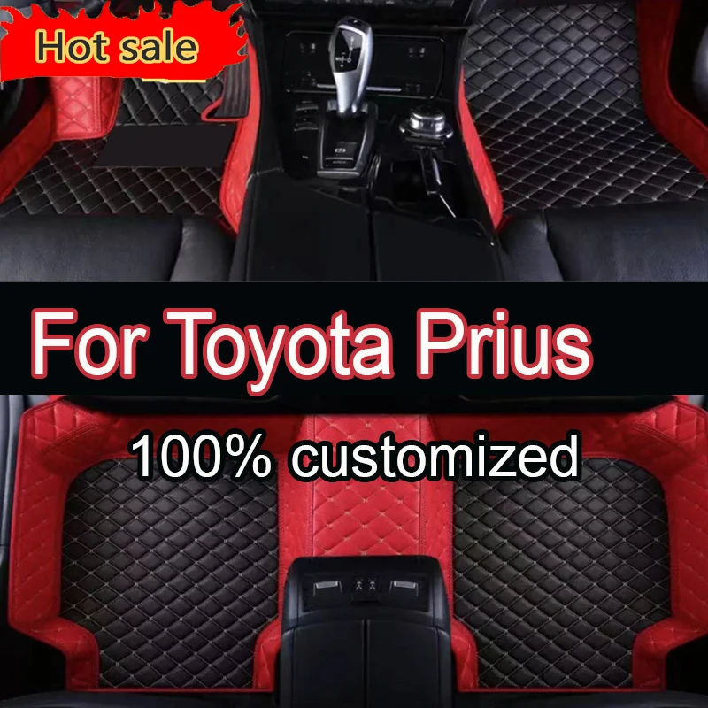 

Автомобильные коврики для Toyota Prius 2012 2013 2014 2015 2016 2017, изготовленные на заказ автомобильные подушечки для ног, автомобильный ковер, аксессуары для интерьера