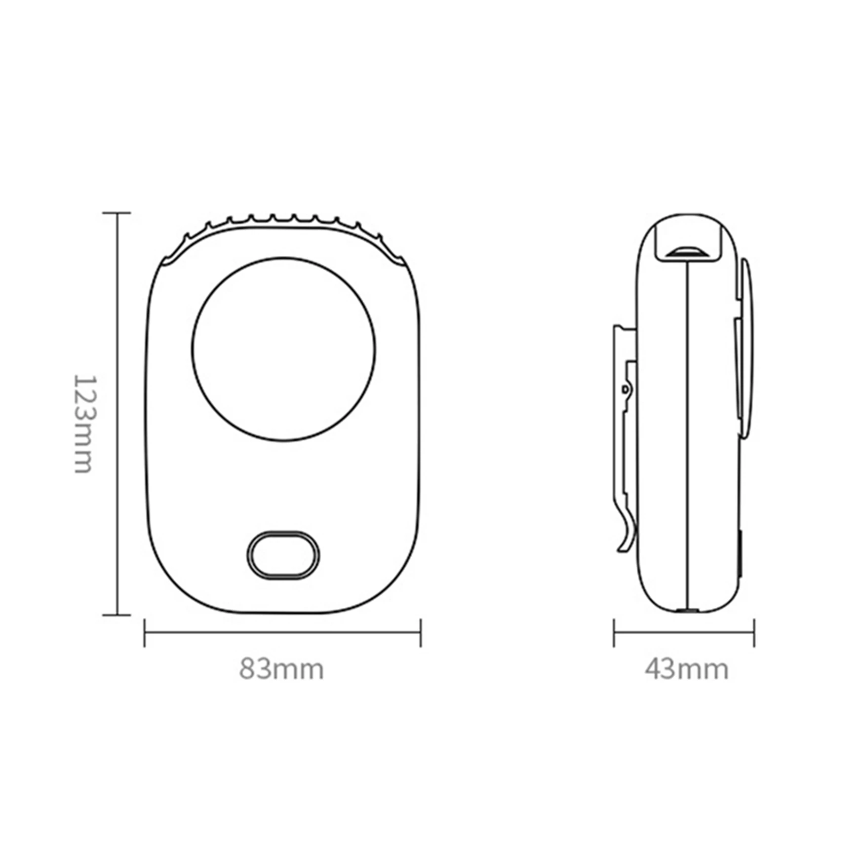 A38T-3X Fan Mini USB Cooler Rechargeable Ventilador Travel Handheld Portable Silent Small Electric Cooling Fans White