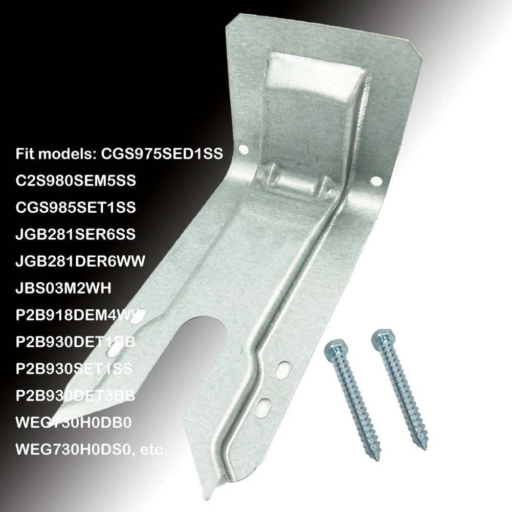 Stove Anti Tipping Bracket Silver Zinc Plated Replacement Part WB02K10254 WB02K10020 For GE Oven Safety Installation Accessory