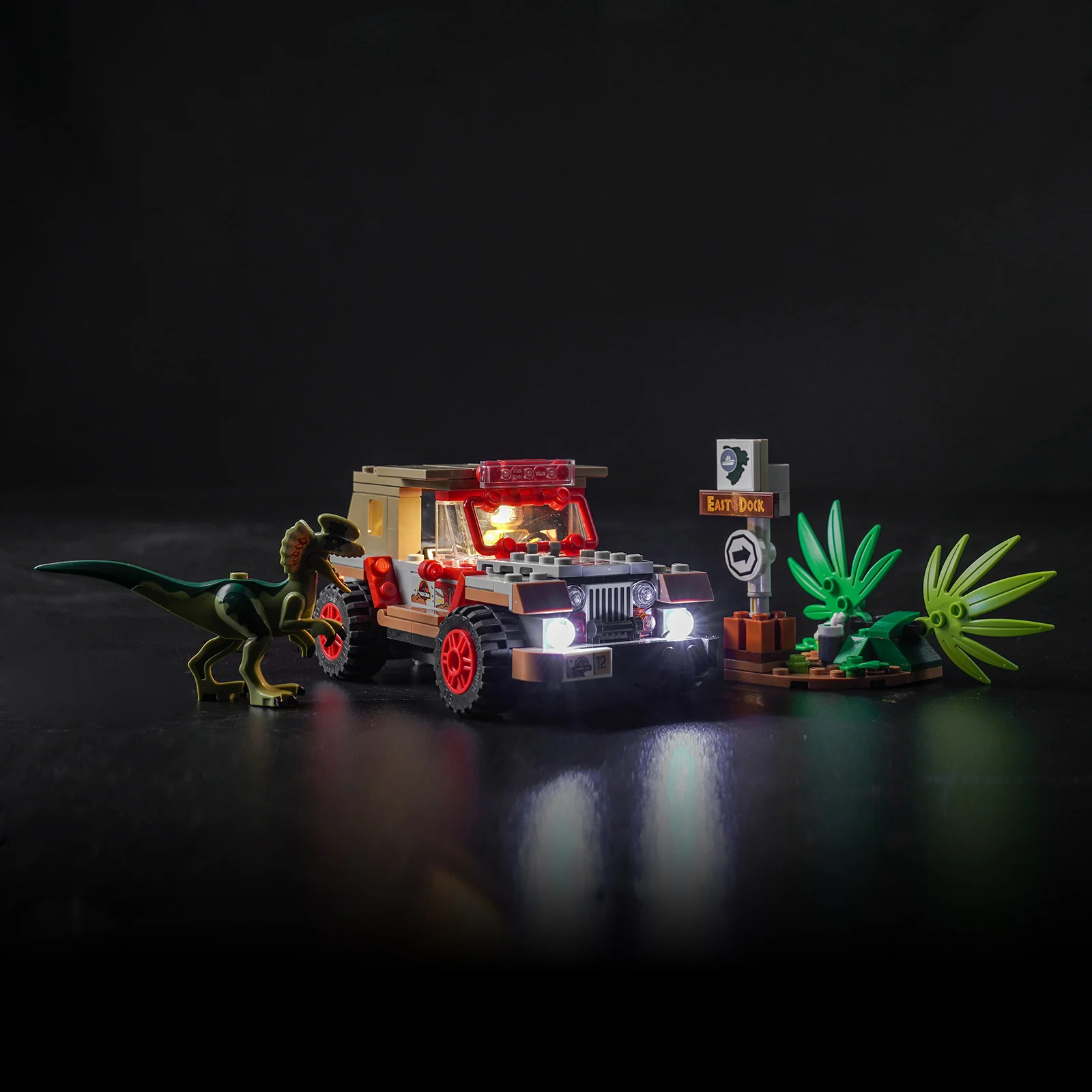 Vonado Led Verlichting Voor Diy 76958 Dilophosaurus Hinderlaag Bouwstenen Met Batterijhouder (Model Niet Inbegrepen)