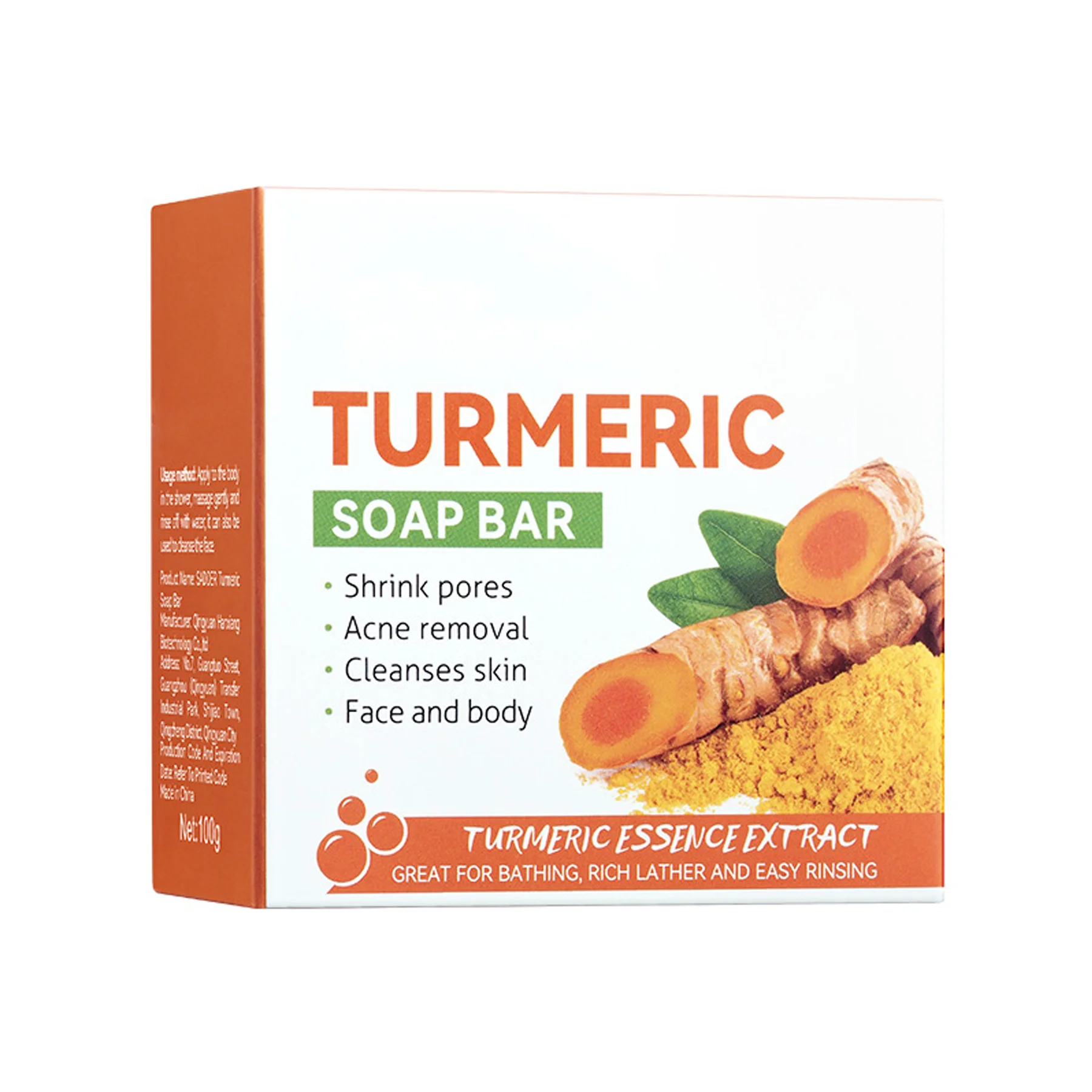 Turmeric Handmade Soap Cleansing Bath Deep Cleansing Essential Oil Soap