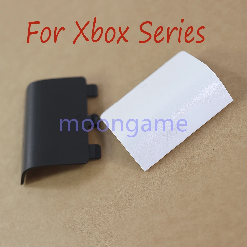2 قطعة لسلسلة Xbox X/S وحدة تحكم لاسلكية البلاستيك البطارية قذيفة غطاء الغطاء الخلفي استبدال غطاء باب الإسكان #2